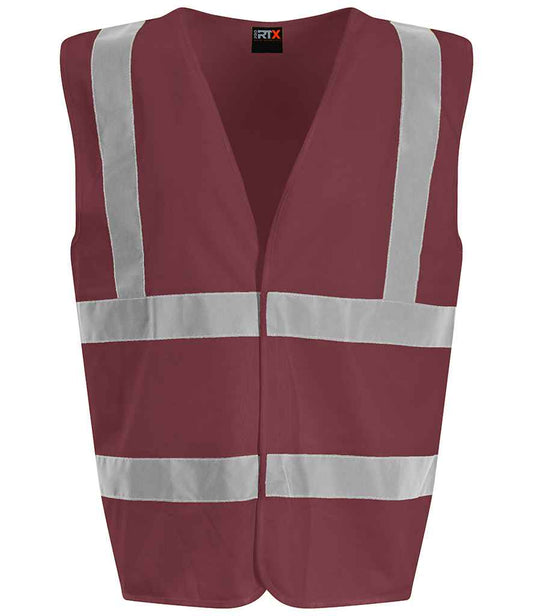 Pro RTX High Visibility Waistcoat - Maroon (RX700)
