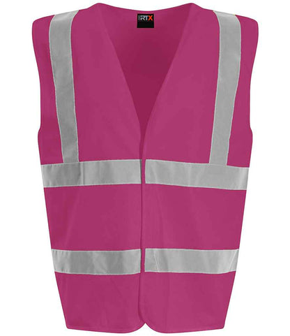 Pro RTX High Visibility Waistcoat - Raspberry (RX700)