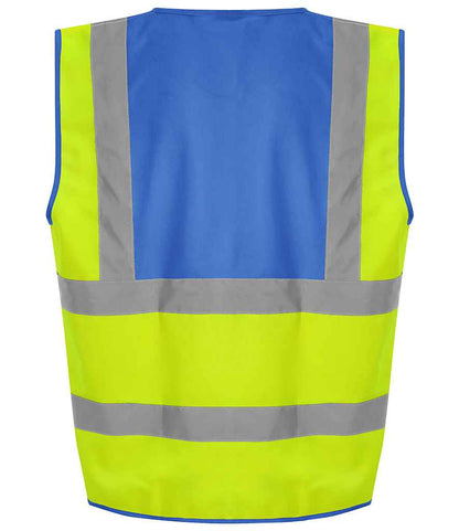 Pro RTX High Visibility Waistcoat - Yellow/Royal Blue (RX700)