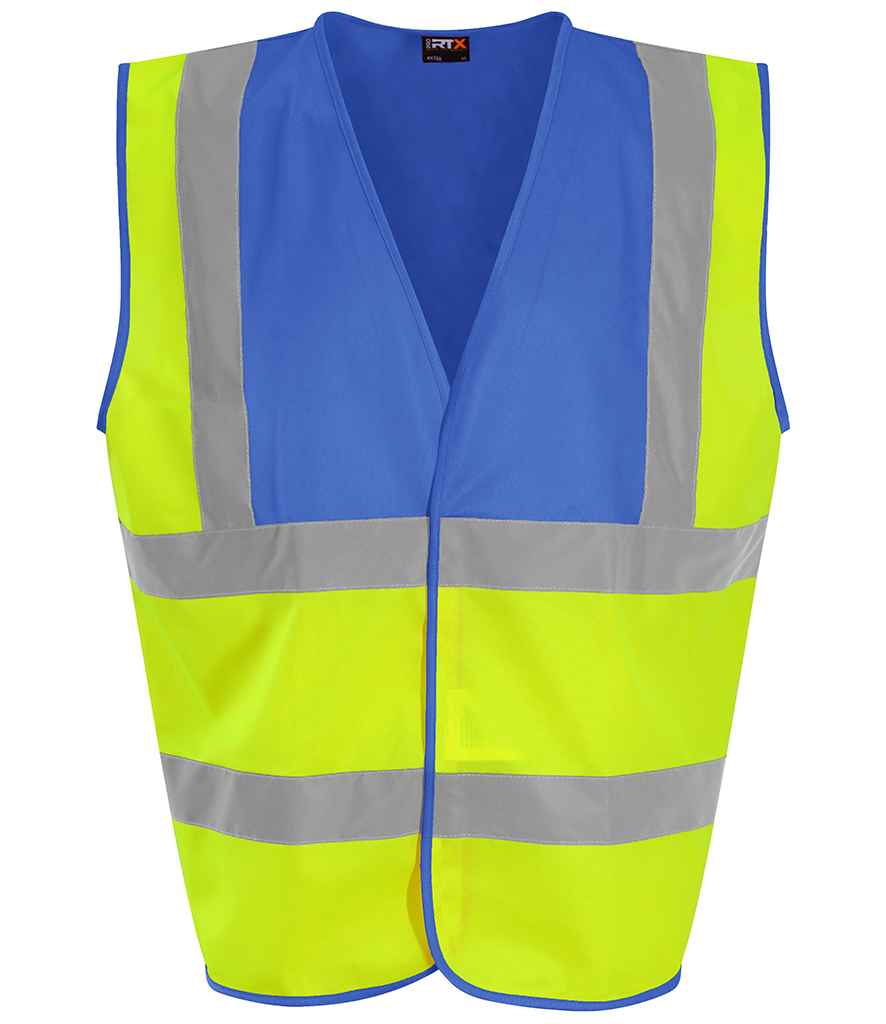 Pro RTX High Visibility Waistcoat - Yellow/Royal Blue (RX700)