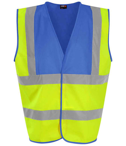 Pro RTX High Visibility Waistcoat - Yellow/Royal Blue (RX700)