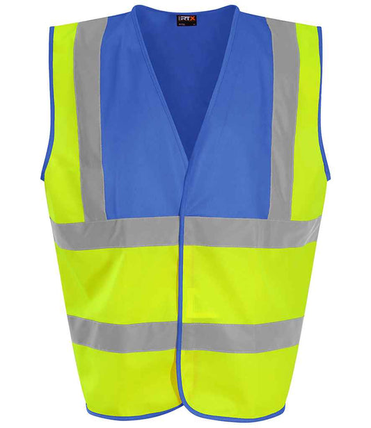 Pro RTX High Visibility Waistcoat - Yellow/Royal Blue (RX700)