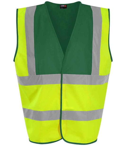 Pro RTX High Visibility Waistcoat - Yellow/Paramedic Green (RX700)