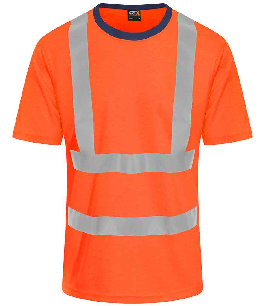 Pro RTX High Visibility T-Shirt - Orange/Navy (RX720)