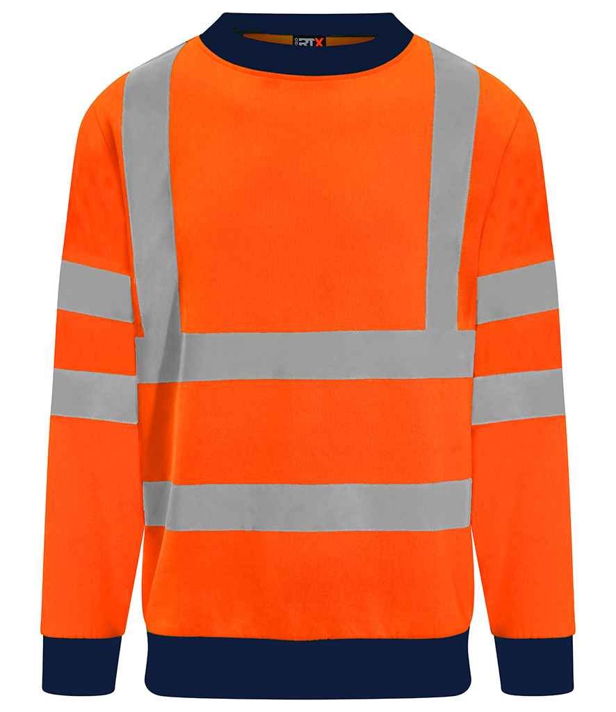 Pro RTX High Visibility Two Tone Sweatshirt - Orange/Navy (RX730)
