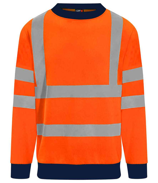 Pro RTX High Visibility Two Tone Sweatshirt - Orange/Navy (RX730)