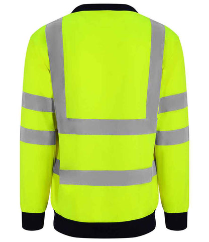 Pro RTX High Visibility Two Tone Sweatshirt - Yellow/Navy (RX730)