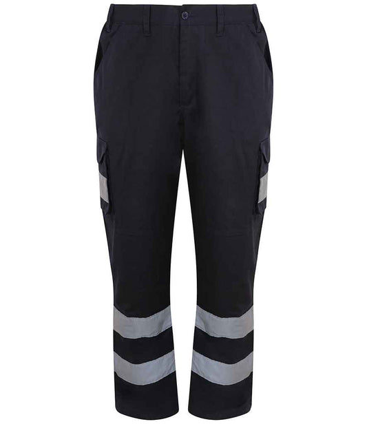 Pro RTX High Visibility Cargo Trousers - Navy (RX760)