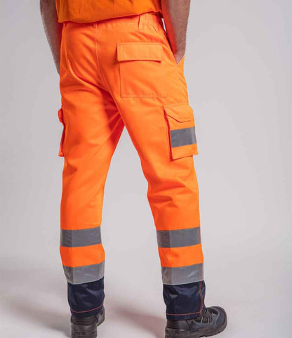 Pro RTX High Visibility Cargo Trousers - Orange (RX760)
