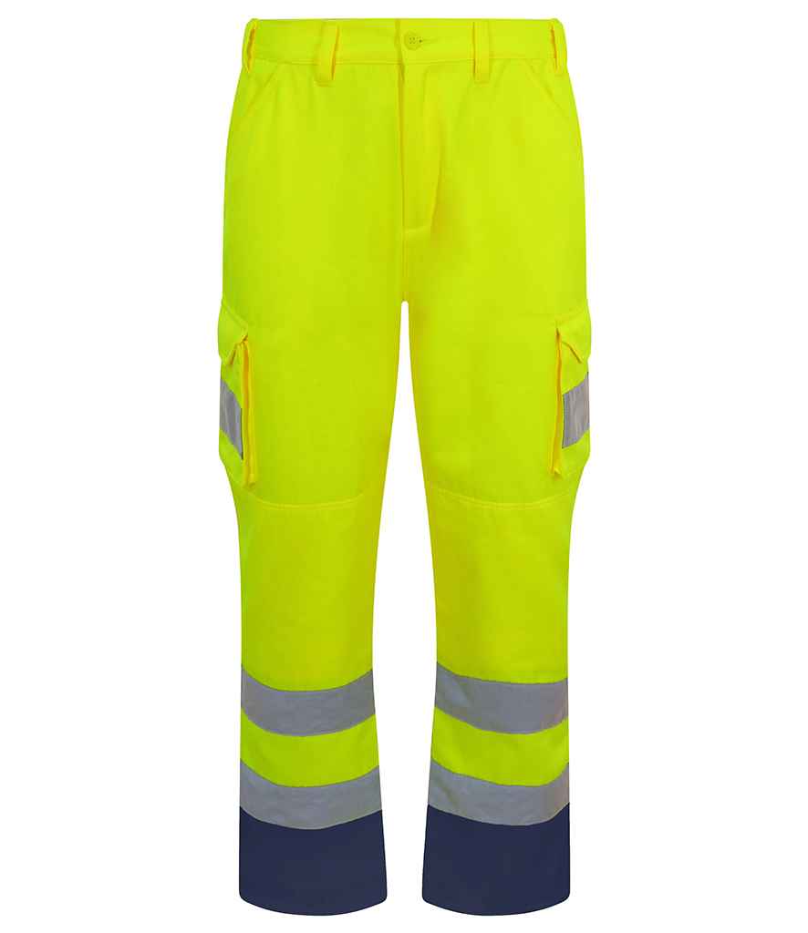 Pro RTX High Visibility Cargo Trousers - Yellow (RX760)