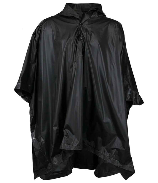 Splashmacs Kids Rain Poncho - Black (SC19)