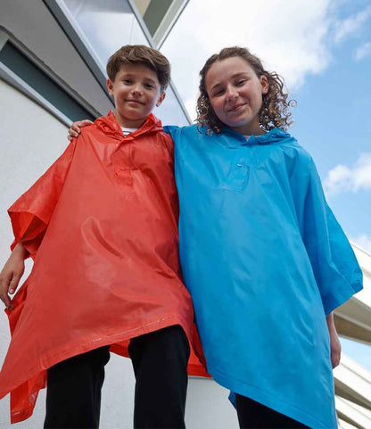 Splashmacs Kids Rain Poncho - Red (SC19)