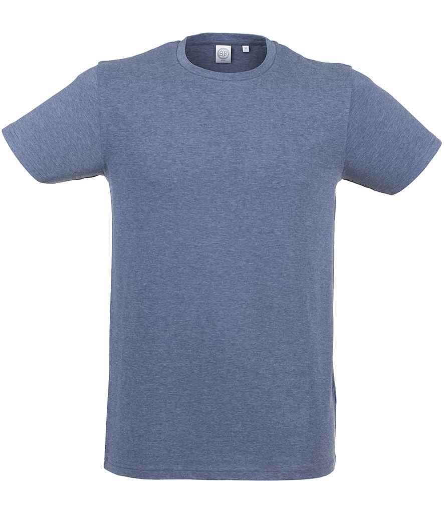 SF Clothing SF Clothing Feel Good Stretch T-Shirt - Heather Navy (SF121)