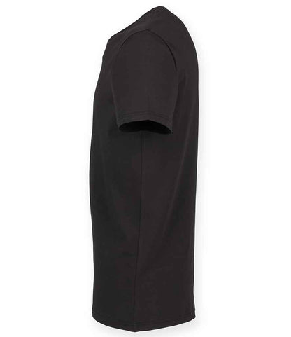 SF Clothing SF Clothing Feel Good Stretch V Neck T-Shirt - Black (SF122)