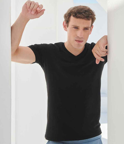 SF Clothing SF Clothing Feel Good Stretch V Neck T-Shirt - Black (SF122)