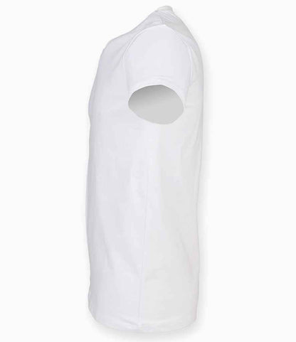 SF Clothing SF Clothing Feel Good Stretch V Neck T-Shirt - White (SF122)