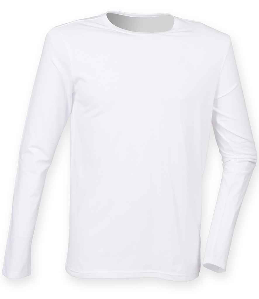 SF Clothing SF Clothing Feel Good Stretch Long Sleeve T-Shirt - White (SF124)