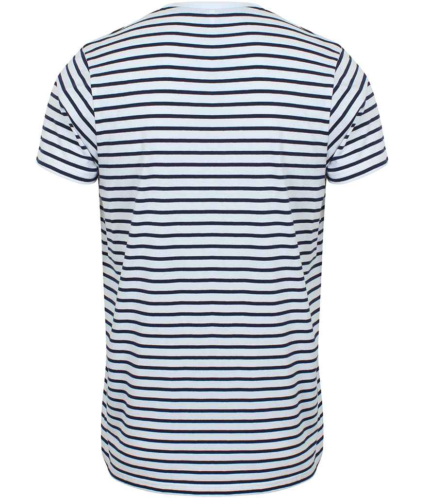SF Clothing SF Clothing Unisex Striped T-Shirt - White/Oxford Navy (SF202)