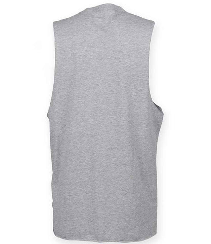 SF Clothing SF Clothing High Neck Vest - Heather Grey (SF232)