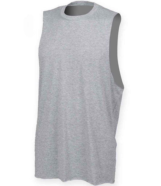 SF Clothing SF Clothing High Neck Vest - Heather Grey (SF232)