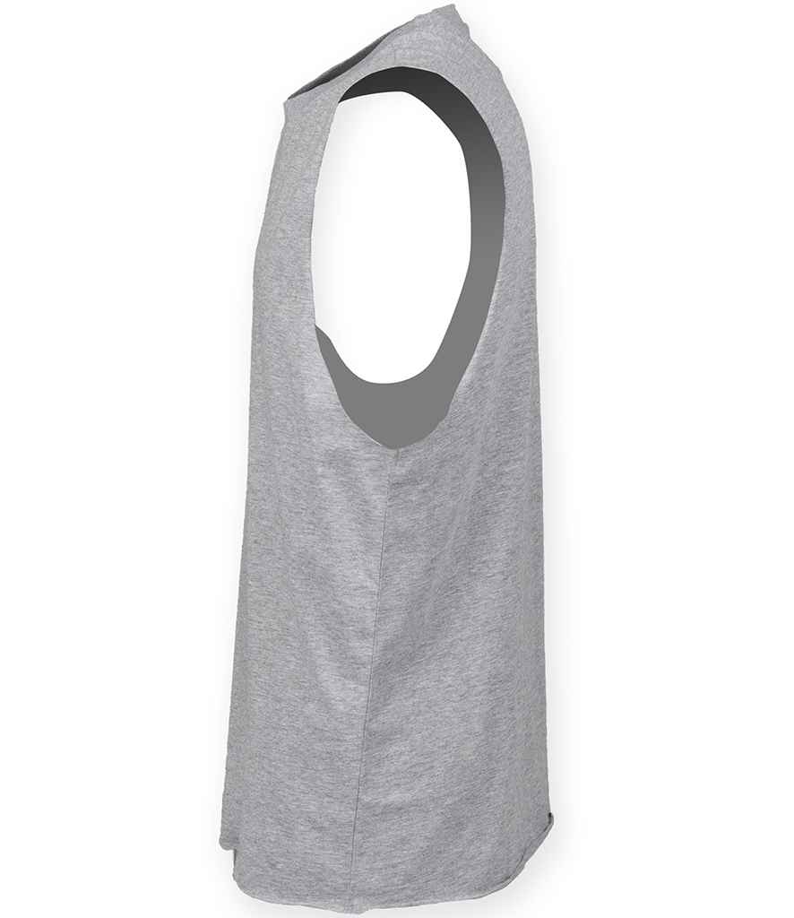 SF Clothing SF Clothing High Neck Vest - Heather Grey (SF232)