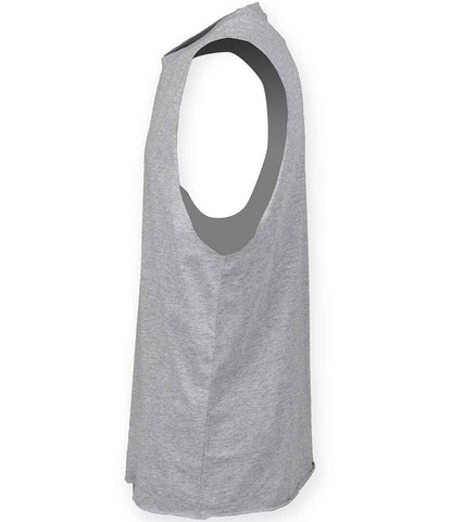 SF Clothing SF Clothing High Neck Vest - Heather Grey (SF232)