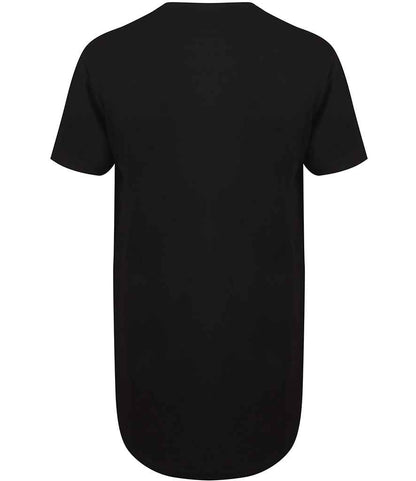SF Clothing SF Clothing Longline Dipped Hem T-Shirt - Black (SF258)
