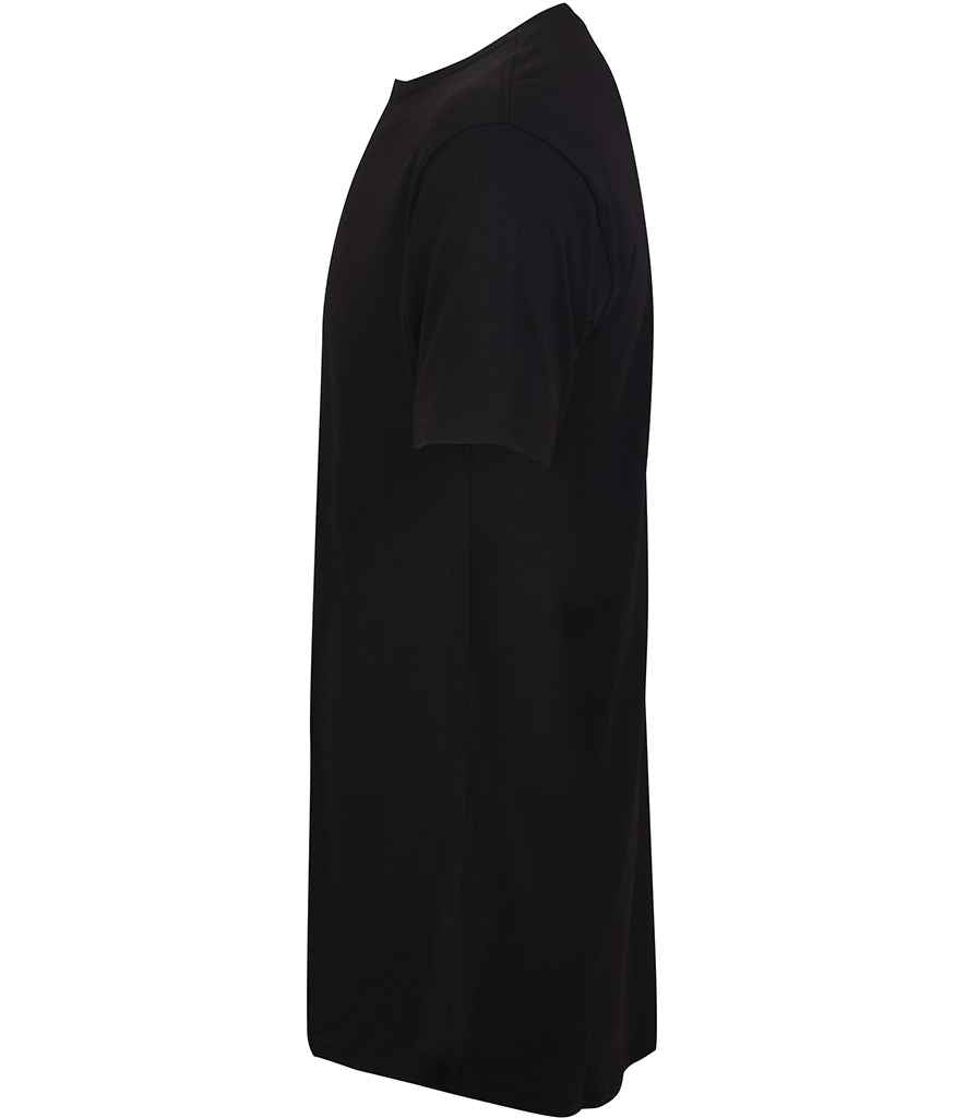 SF Clothing SF Clothing Longline Dipped Hem T-Shirt - Black (SF258)