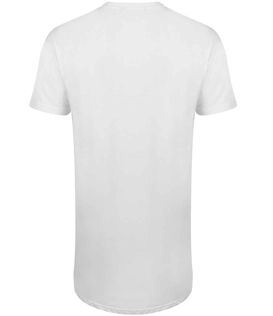 SF Clothing SF Clothing Longline Dipped Hem T-Shirt - White (SF258)