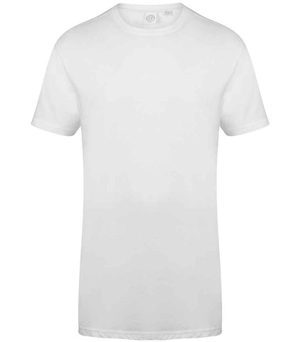 SF Clothing SF Clothing Longline Dipped Hem T-Shirt - White (SF258)