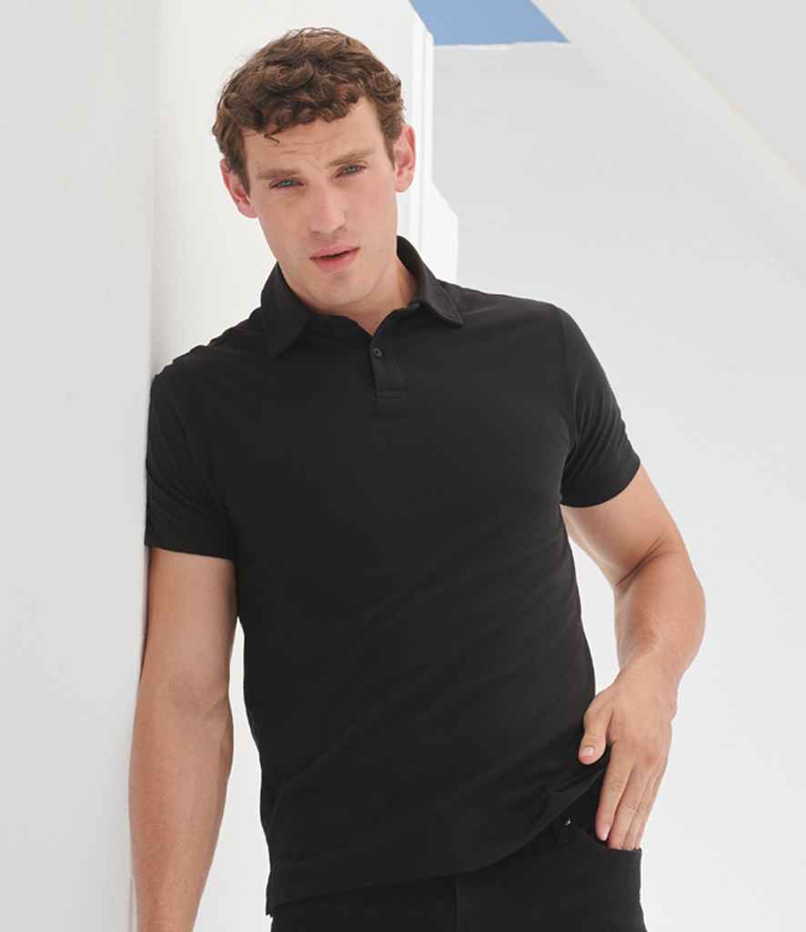 SF Clothing SF Clothing Stretch Piqué Polo Shirt - Black (SF42)