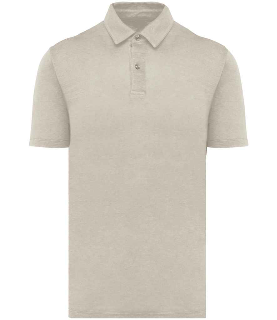 Spasso Spasso Knitted Linen Polo Shirt - Linen Sand (SP217)