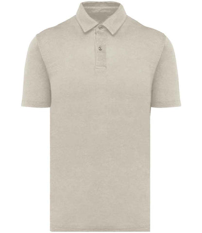 Spasso Spasso Knitted Linen Polo Shirt - Linen Sand (SP217)