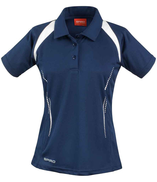 Spiro Ladies Team Spirit Polo Shirt - Navy/White (SR177F)