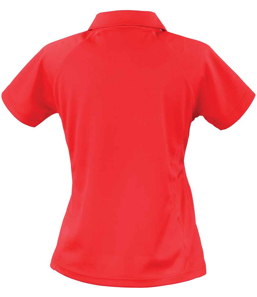 Spiro Ladies Team Spirit Polo Shirt - Red/White (SR177F)