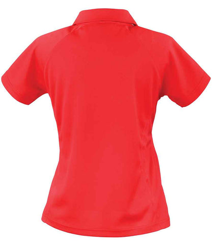 Spiro Ladies Team Spirit Polo Shirt - Red/White (SR177F)