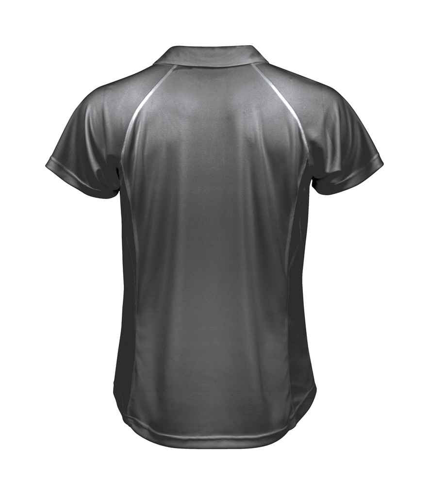 Spiro Team Spirit Polo Shirt - Grey/Lime Green (SR177M)