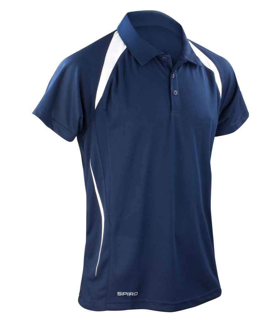 Spiro Team Spirit Polo Shirt - Navy/White (SR177M)