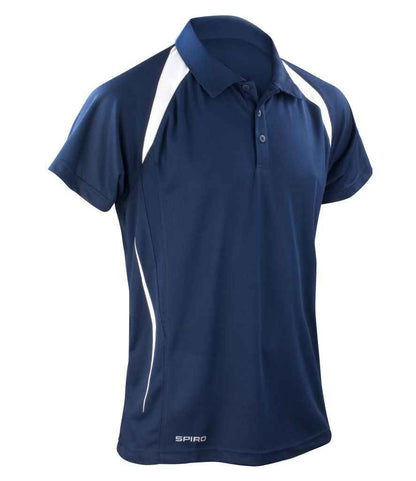 Spiro Team Spirit Polo Shirt - Navy/White (SR177M)