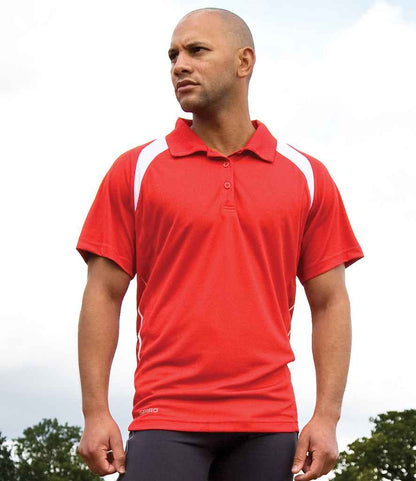 Spiro Team Spirit Polo Shirt - Red/White (SR177M)