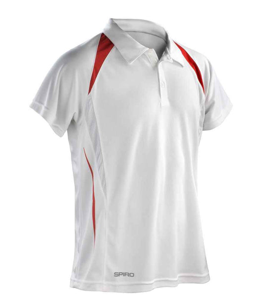 Spiro Team Spirit Polo Shirt - White/Red (SR177M)