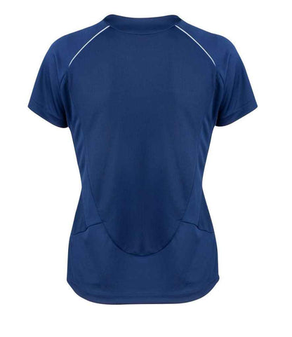 Spiro Ladies Dash Training Shirt - Navy/White (SR182F)