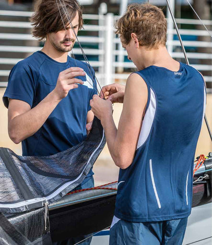 Spiro Dash Training Shirt - Navy/White (SR182M)