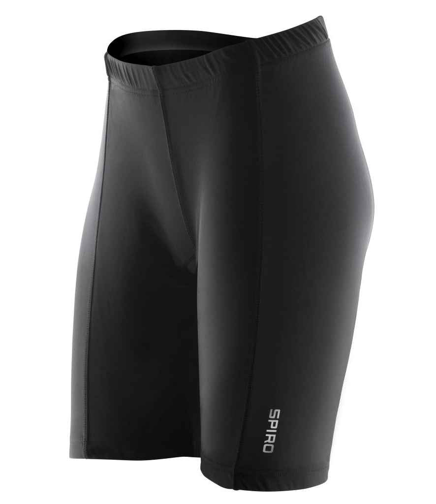 Spiro Ladies Bikewear Padded Shorts - Black (SR187F)