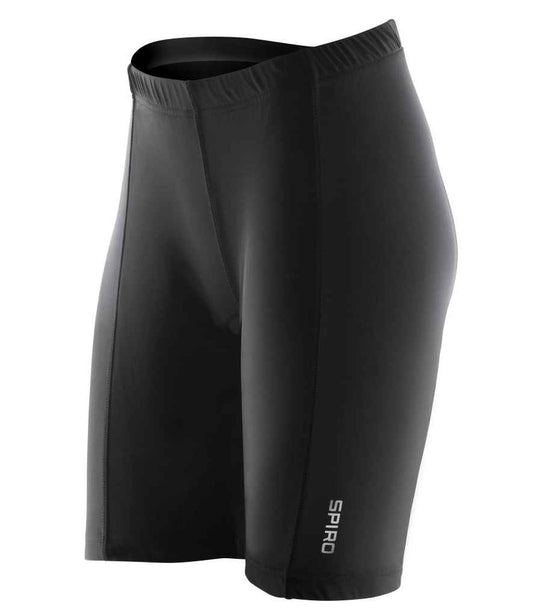 Spiro Ladies Bikewear Padded Shorts - Black (SR187F)