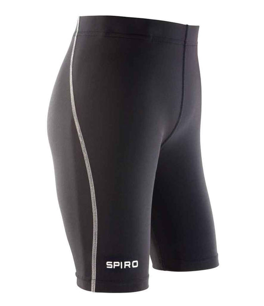 Spiro Kids Bodyfit Base Layer Shorts - Black (SR250B)