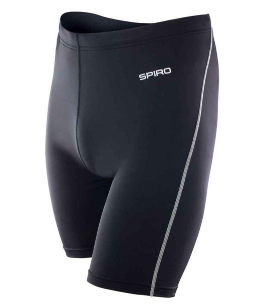Spiro Bodyfit Base Layer Shorts - Black (SR250M)