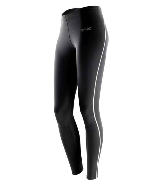 Spiro Ladies Bodyfit Base Layer Leggings - Black (SR251F)