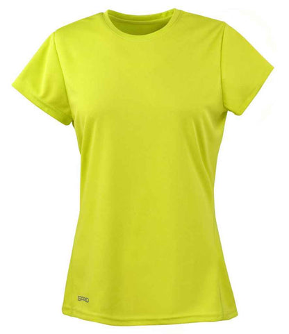 Spiro Ladies Quick Dry Performance T-Shirt - Lime Green (SR253F)