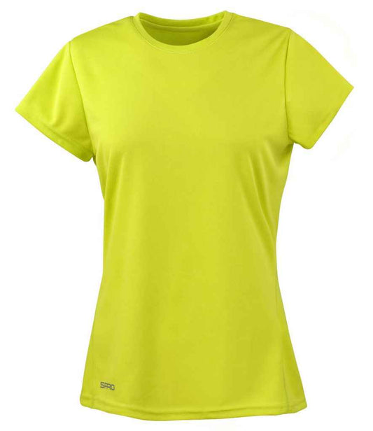 Spiro Ladies Quick Dry Performance T-Shirt - Lime Green (SR253F)